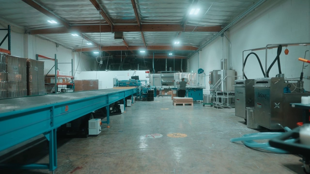 The Lumient candle factory floor in Los Angeles